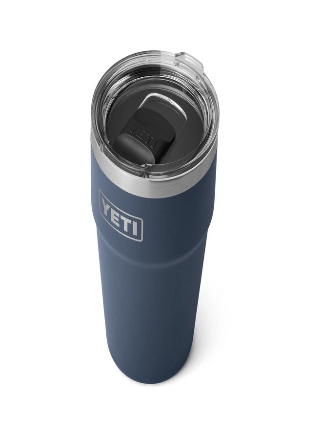 YETI Rambler Stackable Pint, Vacuum Insulated, Stainless Steel with MagSlider Lid, Navy - Image 1